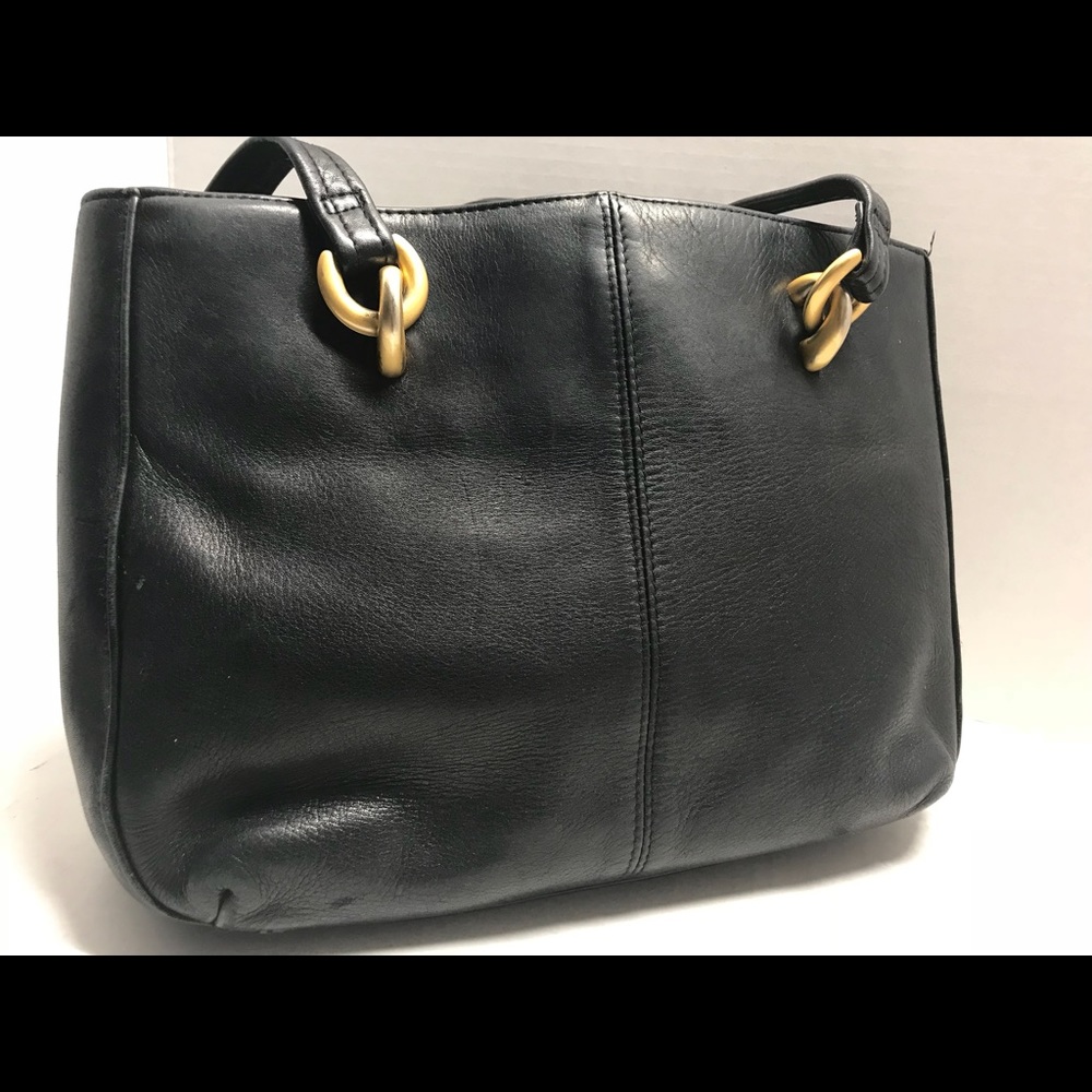 Tignanello Women’s Black Leather Shoulder Bag